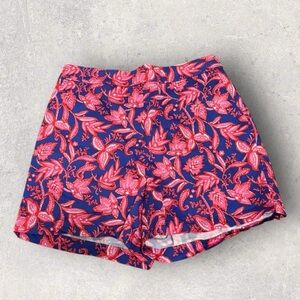 Boden pull on cotton blend printed shorts
